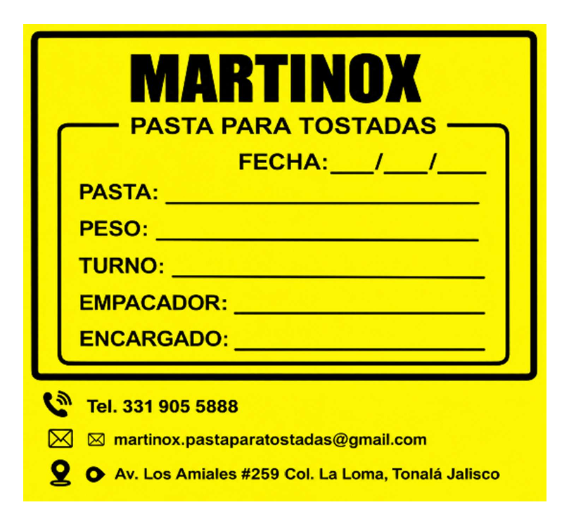 Etiqueta circular para lácteos