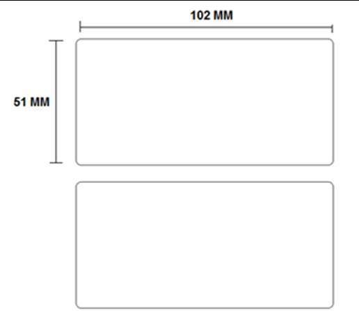 Rollo Etiqueta 102x51 mm - 850 etiquetas