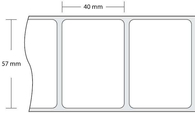 Rollo Etiqueta Báscula 57x40 mm - 750 etiquetas