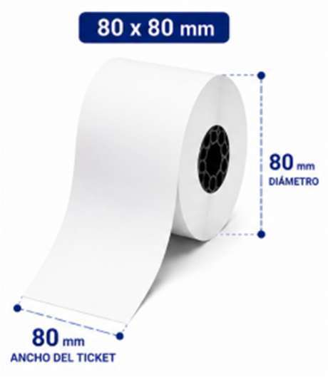 Rollo Térmico 80x80 mm